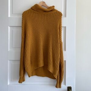 Cozy Mustard Turtleneck Sweater
